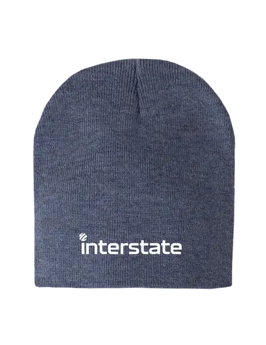 Navy Heather Element Knit Beanie w/Interstate Logo