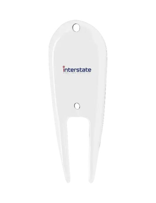 White Divot Tool w/Interstate Logo