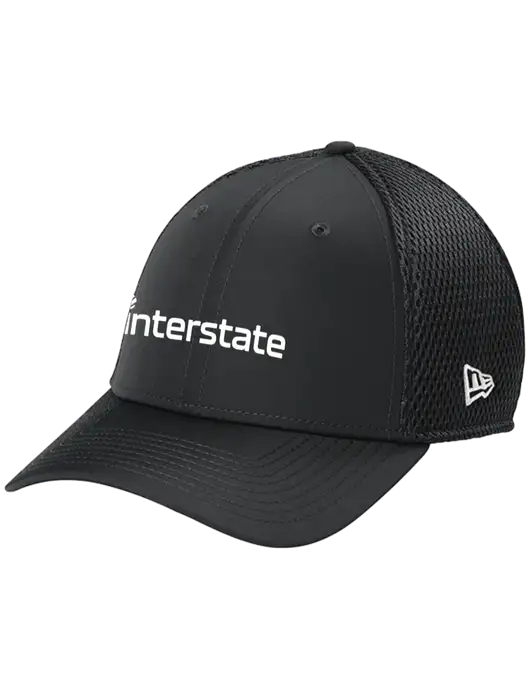 New Era 39THIRTY Performance Stretch Charcoal Grey Mesh Cap w/Interstate Logo