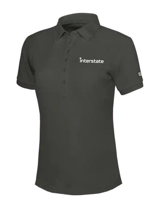 OGIO Womens Dark Grey Jewel Polo w/Interstate Logo