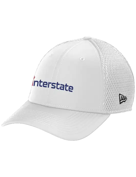 New Era 39THIRTY Performance Stretch White Mesh Cap w/Interstate Logo