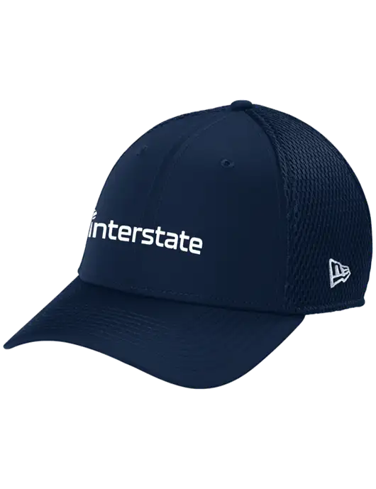 New Era 39THIRTY Performance Stretch Dark Navy Mesh Cap w/Interstate Logo