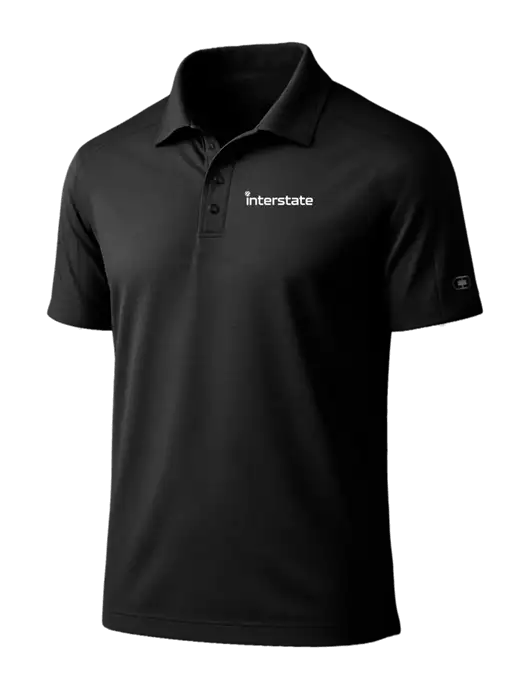 OGIO Linear Black Polo w/Interstate Logo