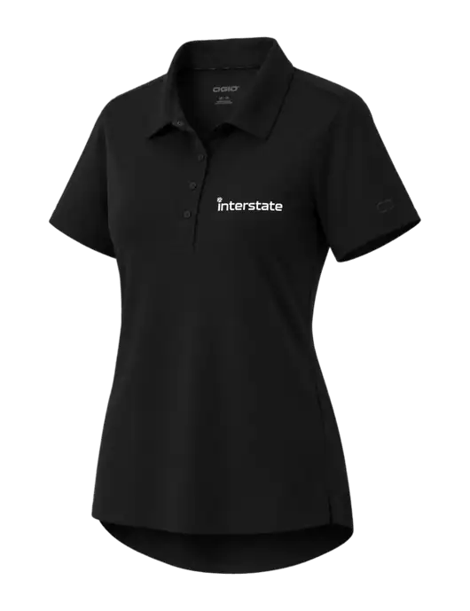 OGIO Womens Envision Black Polo w/Interstate Logo
