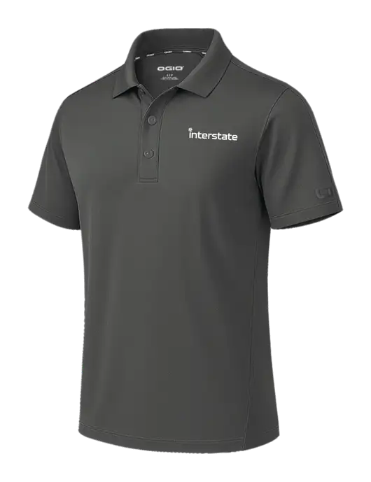 OGIO Envision Dark Medium Grey Polo w/Interstate Logo