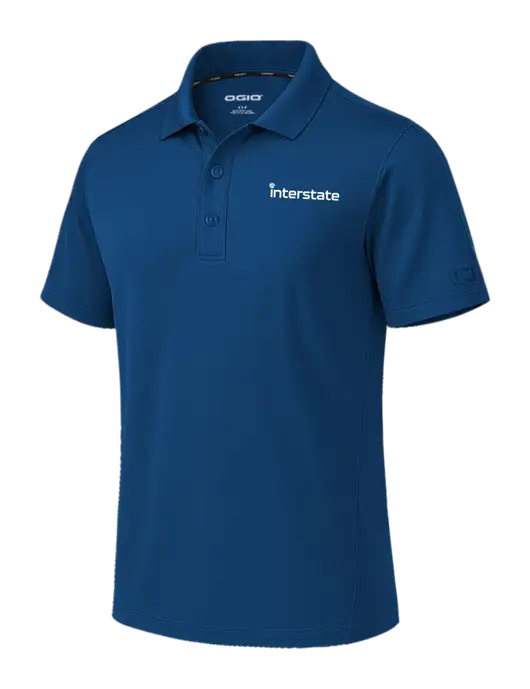 OGIO Envision Light Navy Polo w/Interstate Logo