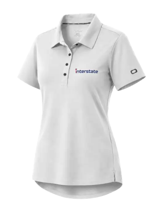 OGIO Womens Envision White Polo w/Interstate Logo