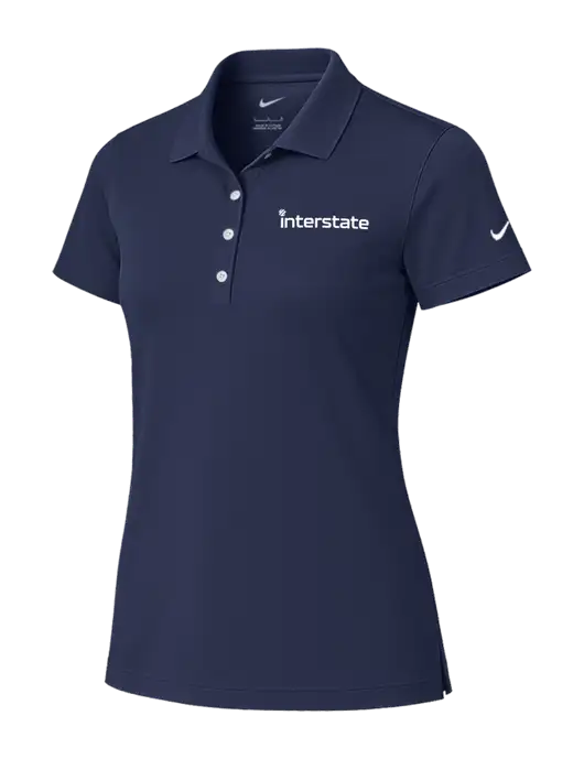 Nike Womens Dark Navy Tech Basic Dri-FIT Polo
 w/Interstate Logo