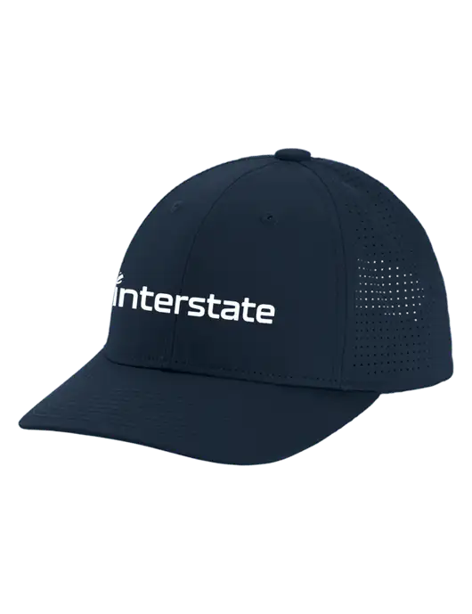 Pro-Cut Structured Snapback with Pinhole Mesh Dark Navy Cap w/Interstate Logo