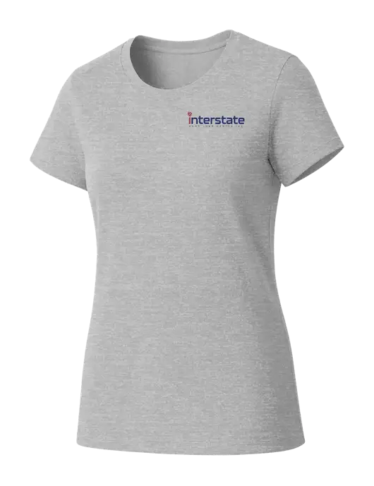 Womens Seriously Soft Light Heathered Grey T-Shirt w/Interstate Logo