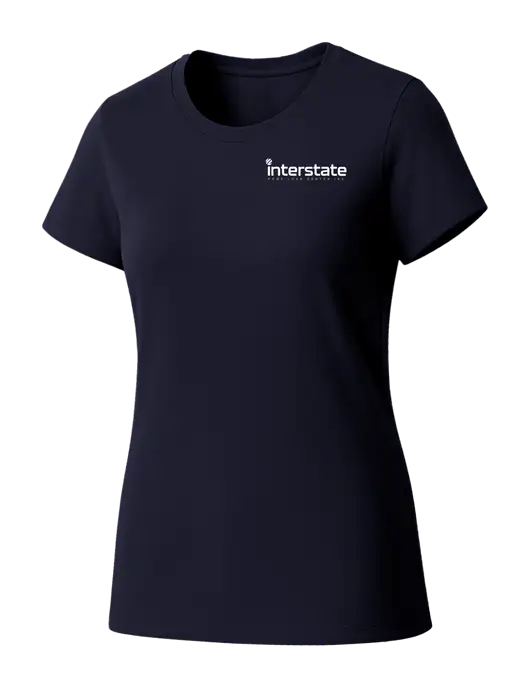 Womens Seriously Soft New Navy T-Shirt w/Interstate Logo