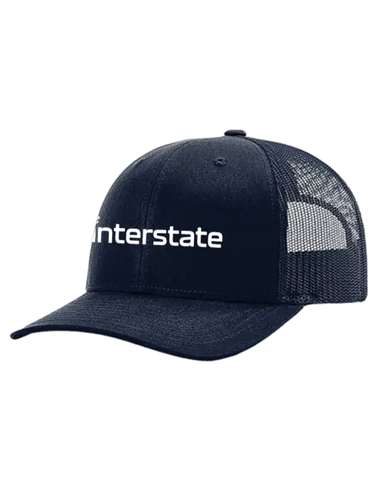 Richardson 112+ R-Flex Dark Navy Trucker Cap w/Dark Navy Mesh w/Interstate Logo
