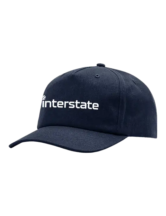 Richardson 5-Panel Navy Relaxed Gramps Cap w/Interstate Logo