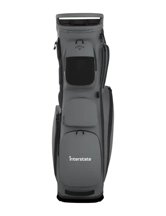 Callaway Fairway 14 Dark Grey Stand Golf Bag w/Interstate Logo