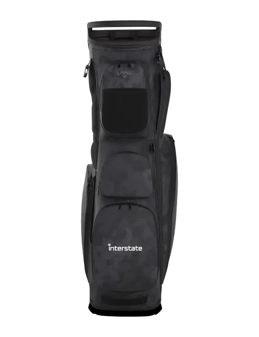 Callaway Fairway 14 Black/Camo Stand Golf Bag w/Interstate Logo