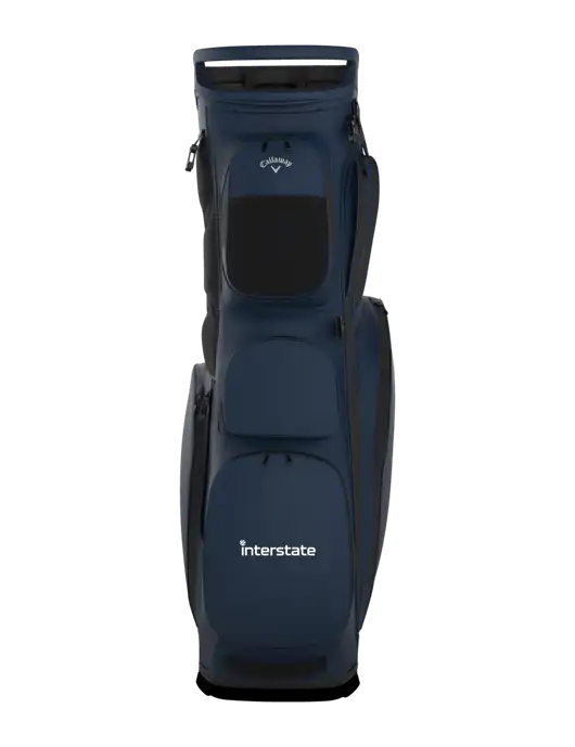 Callaway Fairway 14 Navy Stand Golf Bag w/Interstate Logo